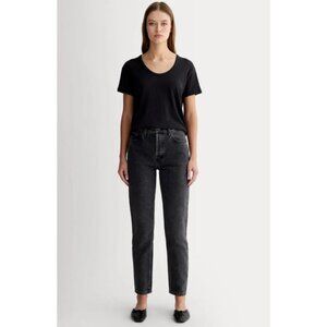Everlane The Air Scoop Neck Tee Black Size Small